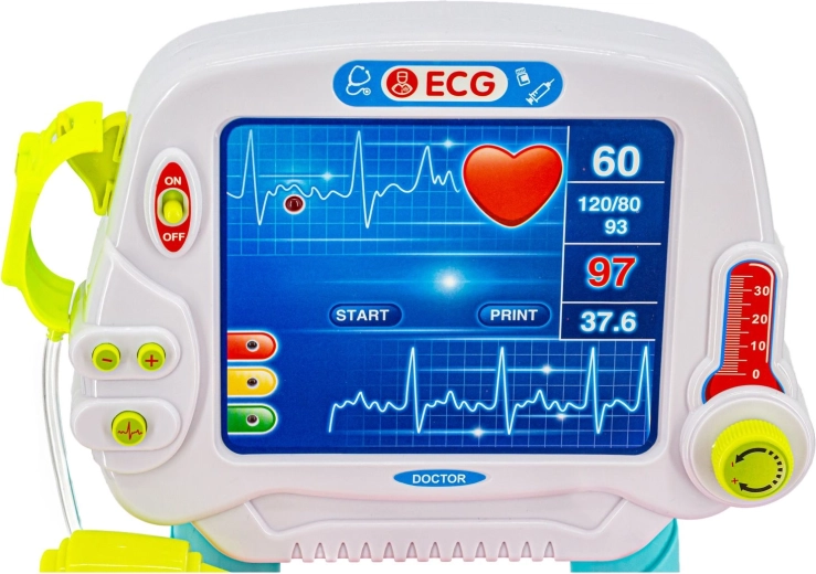 Interaktivní monitor EKG na vozíku