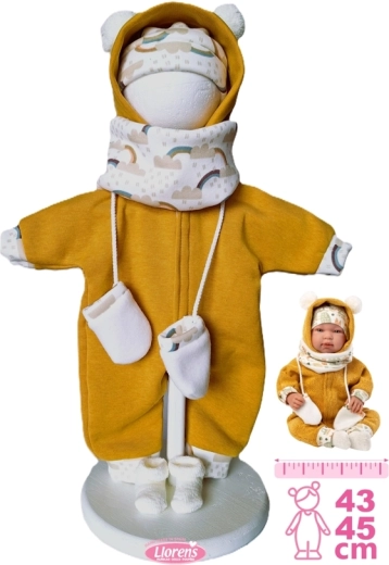 Llorens obleček pro panenku miminko New Born 43–45 cm