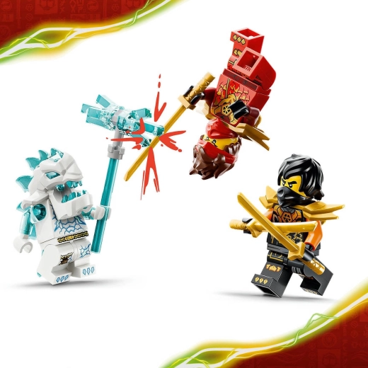 Hrdinové NINJAGO proti Ledové nestvůře