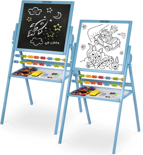 Dvojitá kreslicí plocha: křída i magnetická bílá strana