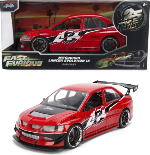 Jada Toys Fast & Furious Mitsubishi Lancer Evolution IX 2006 kovový model 1:24 - 1 kus