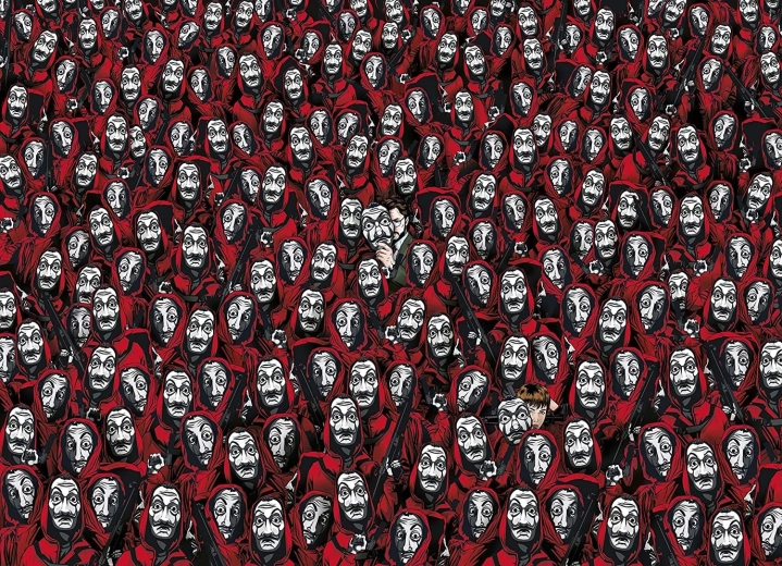 Clementoni puzzle Impossible Netflix Papírový dům 1000 dílků