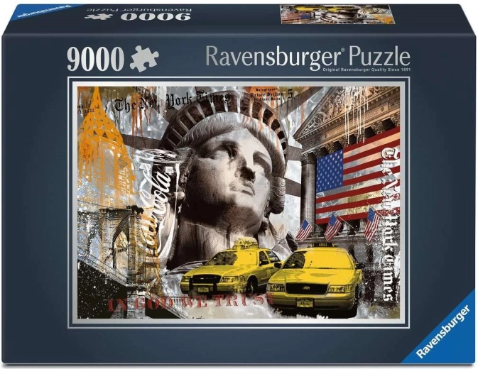 Ravensburger puzzle Metropole New York 9000 dílků