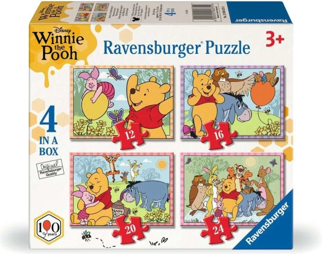Ravensburger puzzle Medvídek Pú 4 v 1 (12, 16, 20, 24 dílků)