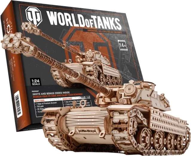 Dřevěná 3D skládačka World of Tanks Bat.-Chatillon Bourrasque