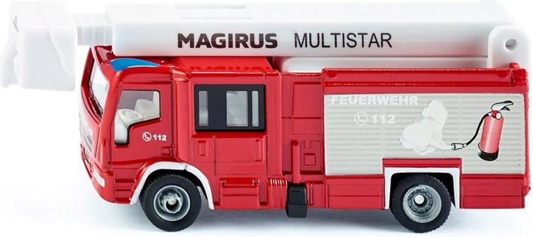Siku hasičský vůz MAGIRUS s výsuvným žebříkem