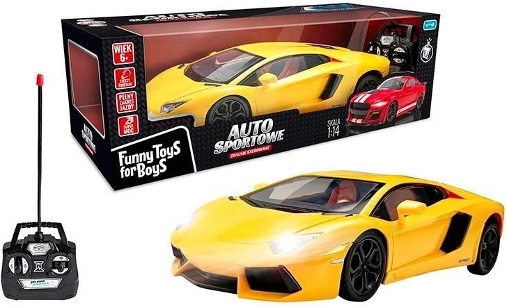 Žluté auto na dálkové ovládání