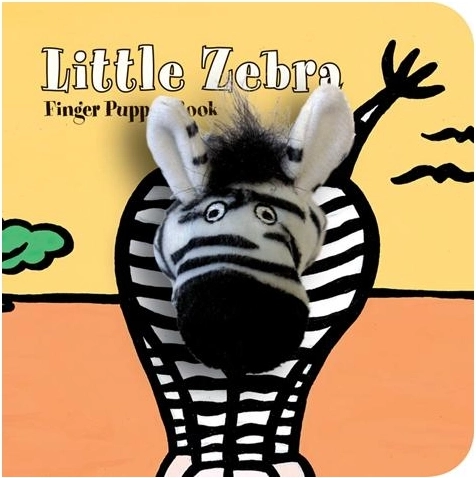 Maňásková knížka Malá zebra
