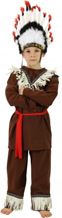 dětský indiánský kostým se šátkem, velikost s