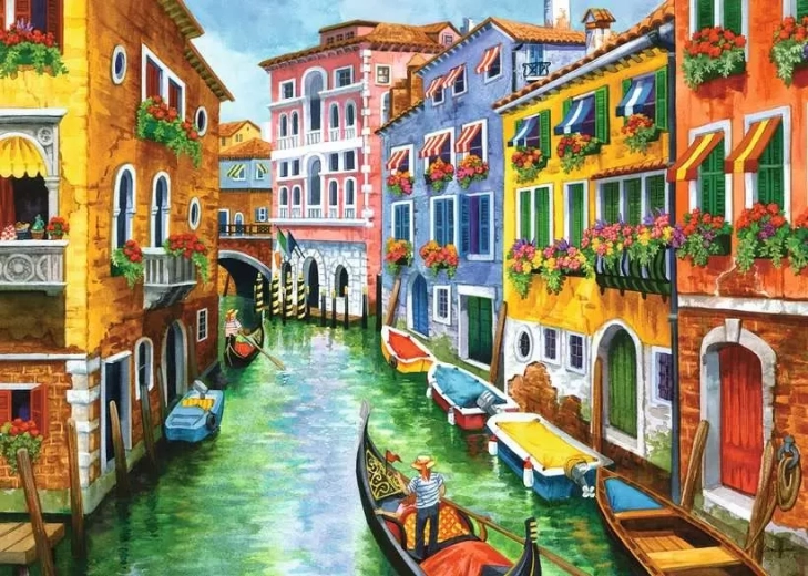 Ravensburger puzzle Projížďka na gondole XXL 300 dílků