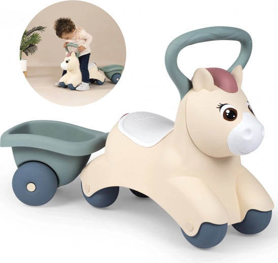 Smoby Little Pony jezdítko s vozíkem