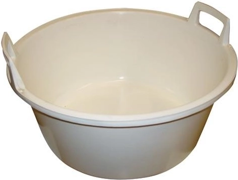 Plastový škopek 56 cm s uchy, bílý, 40 l