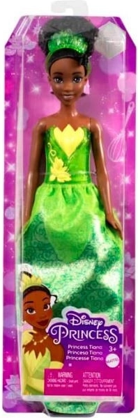 Panenka DISNEY PRINCESS Tiana v zelených šatech