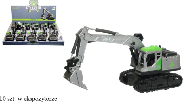 Stavební bagr s pohyblivými prvky pro děti