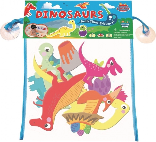Samolepky do koupele s motivem dinosaurů se síťkou