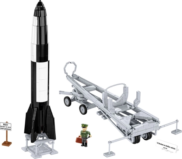 Raketa V2 s odnímatelným krytem a interiérem
