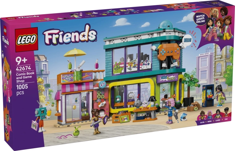 LEGO Friends obchod s komiksy a hrami