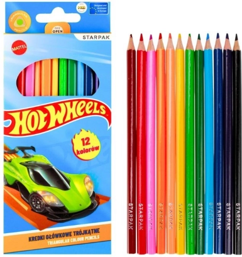 Pastelky Hot Wheels 12 barev