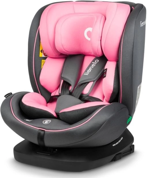 Lionelo otočná dětská autosedačka i-Size 40-150 cm růžová