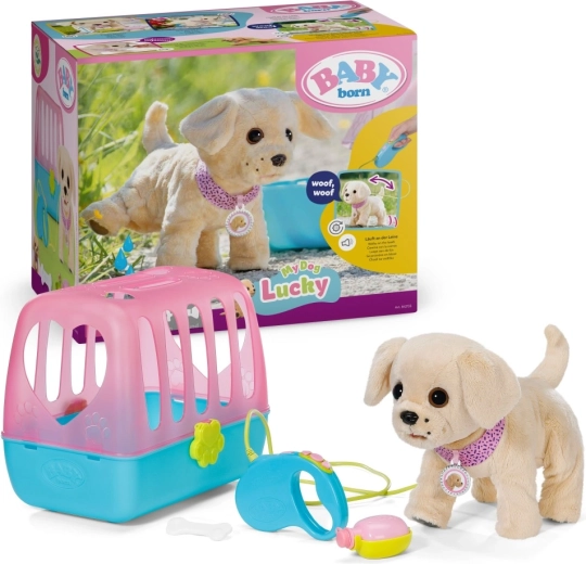 BABY born Můj veselý pejsek s přepravním boxem