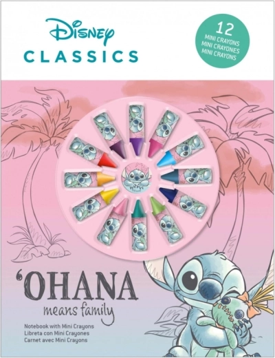 Sada na vybarvování s mini pastelkami STITCH