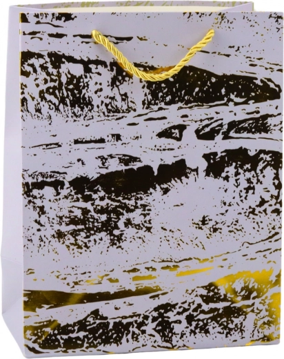 Elegantní dárková taška se zlatým zdobením 23 x 18 x 10 cm