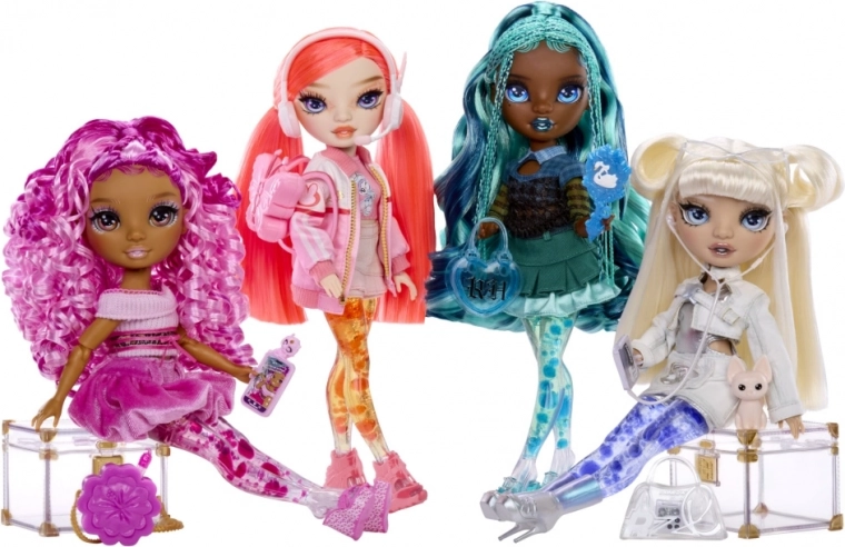 Rainbow High Sparkle & Shine – panenka s bublinkovými nohami a doplňky