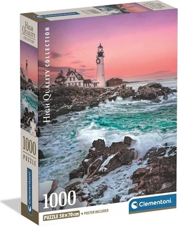 Clementoni puzzle 1000 dílků první sníh u majáku Portland Head