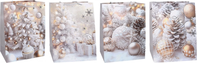 dárková taška xs 12 × 14 × 6 cm vánoční