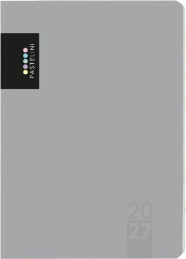 Diář A5 týdenní 2027 Pastelini šedý