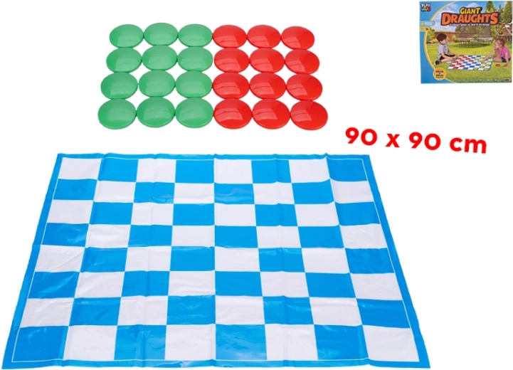 Dáma společenská hra 90 × 90 cm