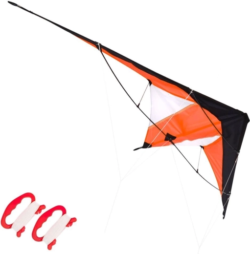 Akrobatický drak delta 120 × 50 cm – oranžový