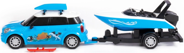 Přívěs s motorovou lodí