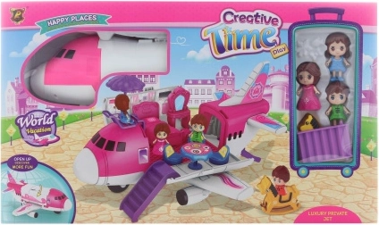 Rozkládací letadlo s doplňky – herní domeček pro děti