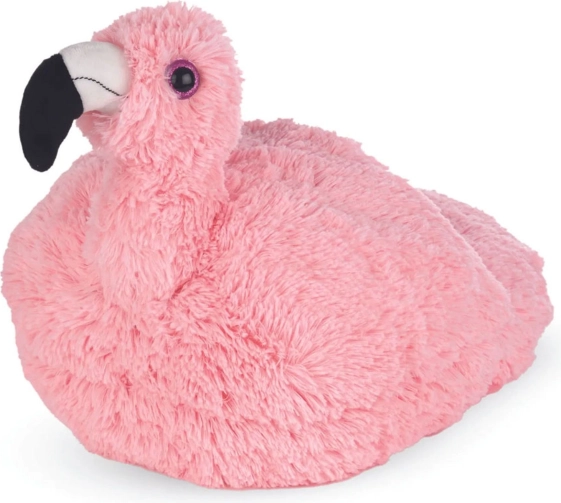 Cozy Noxxiez plameňák – hřejivý plyšový pantofel na nohy