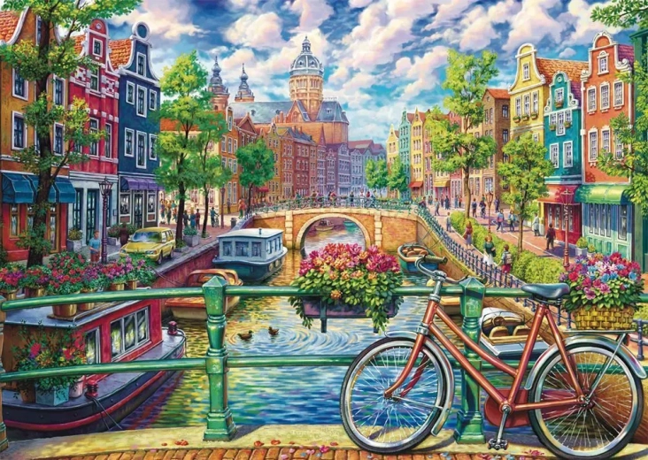 Puzzle Kouzlo amsterdamského kanálu 1000 dílků SCHMIDT
