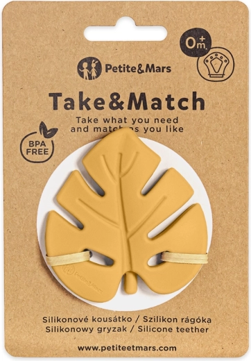 Petite&Mars silikonové kousátko Take&Match intense ochre