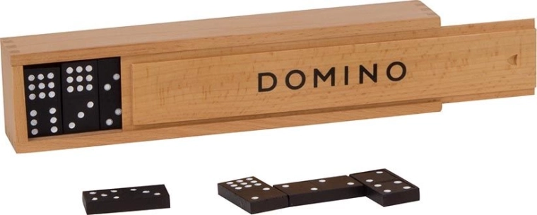 Domino v dřevěné krabičce