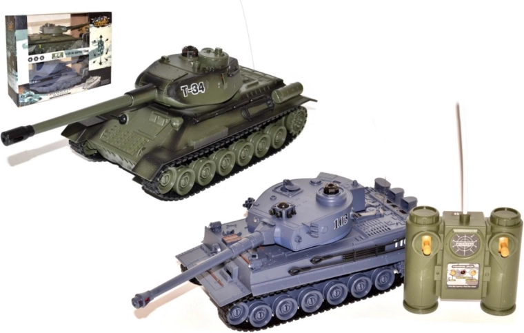 Historická RC tanková bitva 25 cm - 2 ks