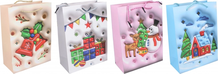 Dárková taška S Vánoce 18 × 24 × 8,5 cm