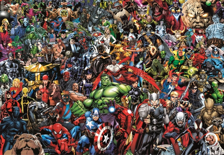 Sběratelské puzzle 1000 dílků Compact Puzzle Marvel