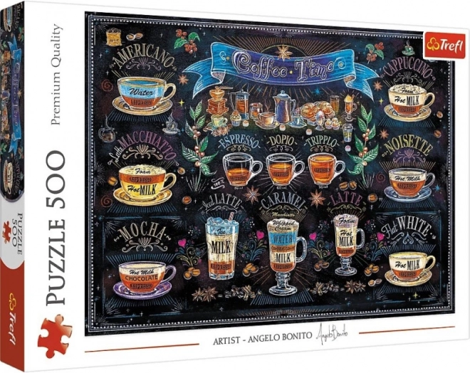 Puzzle 500 dílků čas na kávu