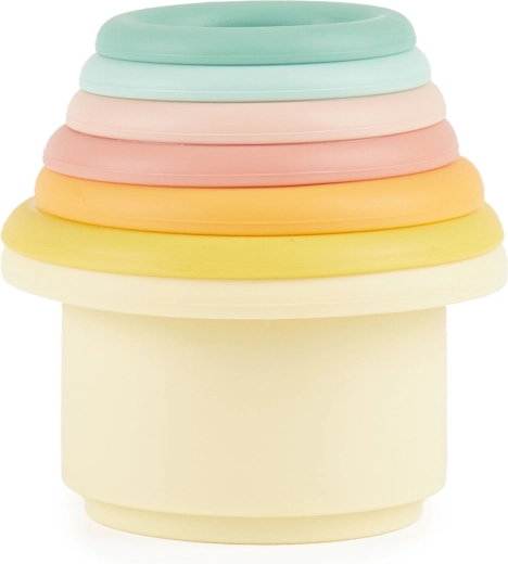 Bieco silikonové stohovací kelímky Tropical Vibes - 7 ks