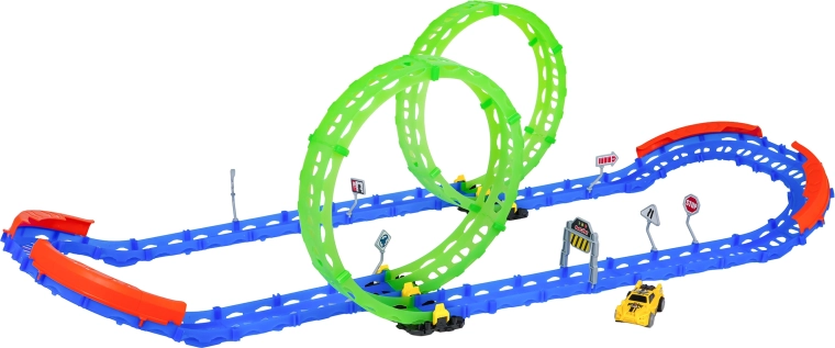 Dvojité 360° smyčky svítící ve tmě