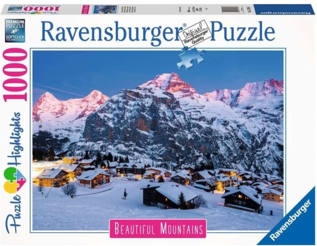 Ravensburger puzzle Mürren z Bernského Oberlandu 1000 dílků