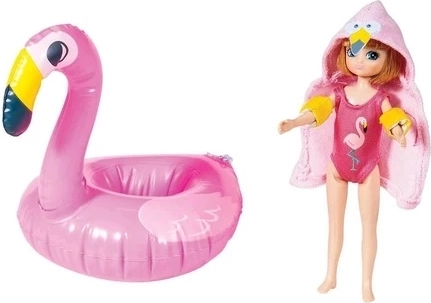Lottie panenka plavkyně s plameňákem