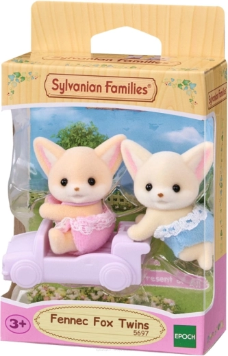 Sylvanian Families dvojčata pouštních lišek s vozíkem