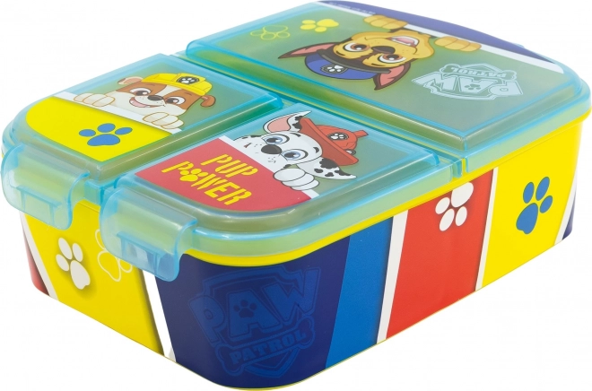 Dětský svačinový box Tlapková patrola se 3 přihrádkami