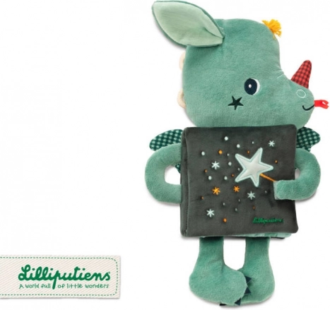 plyšová knížka a mazlíček drak joe 3 m+ od Lilliputiens