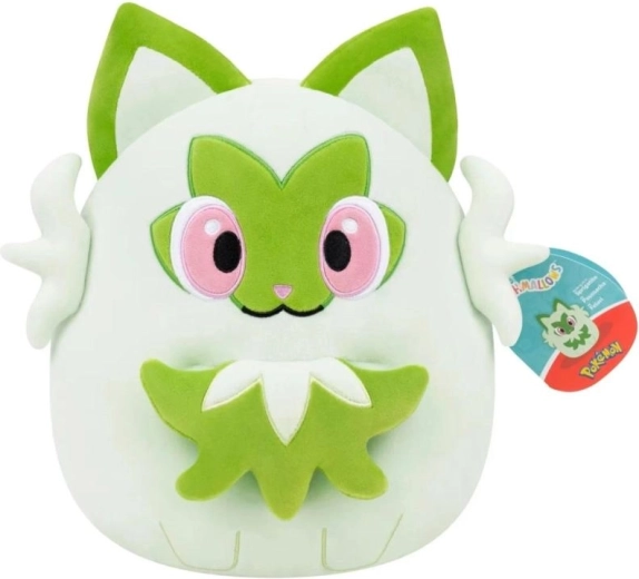 Squishmallows Pokémon Sprigatito plyšový polštář 25 cm